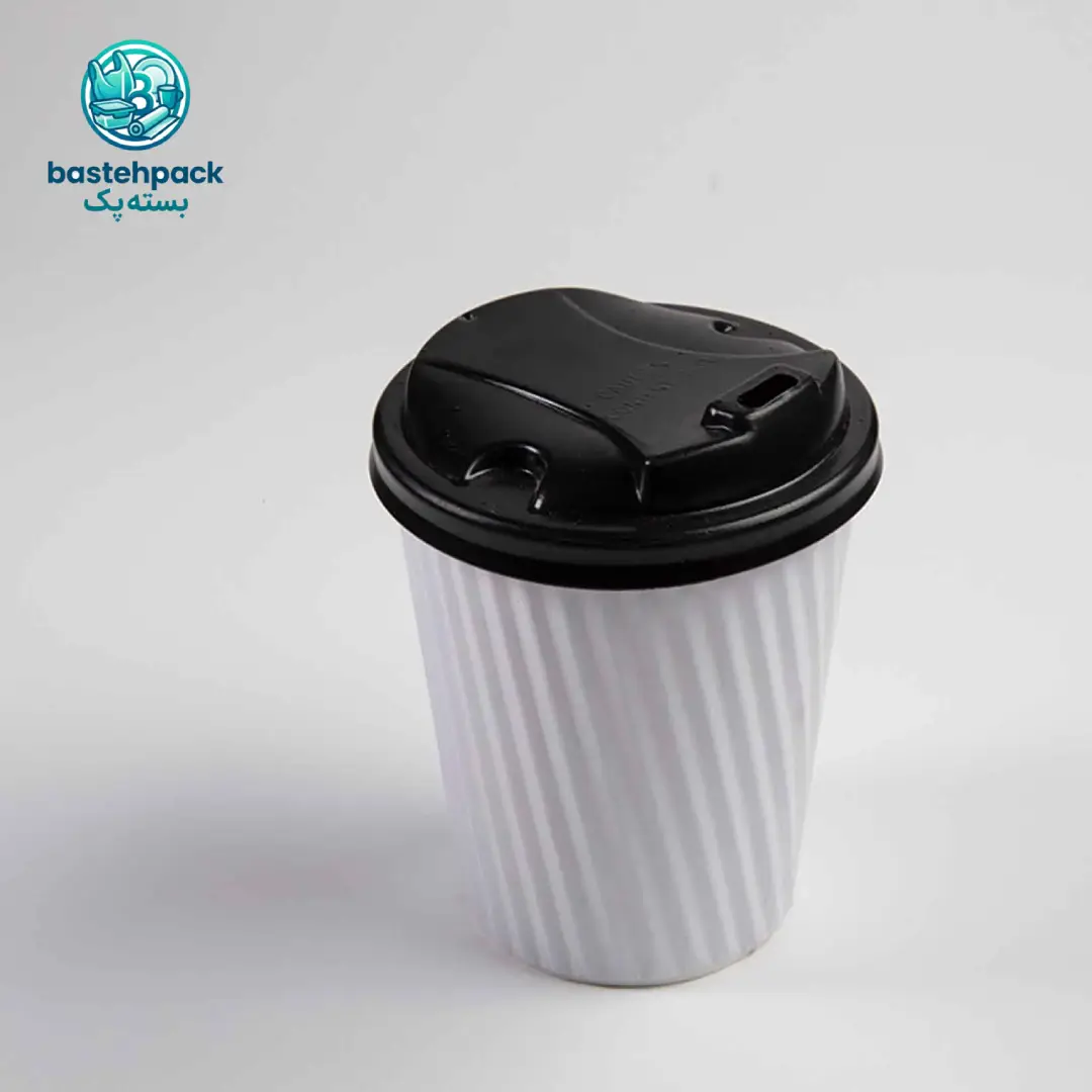 لیوان کاغذی دوجداره ریپل سفید ۲۲۰ سی سی
