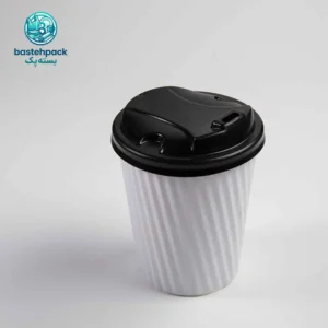 لیوان کاغذی دوجداره ریپل سفید ۳۶۰ سی سی بیرون بر