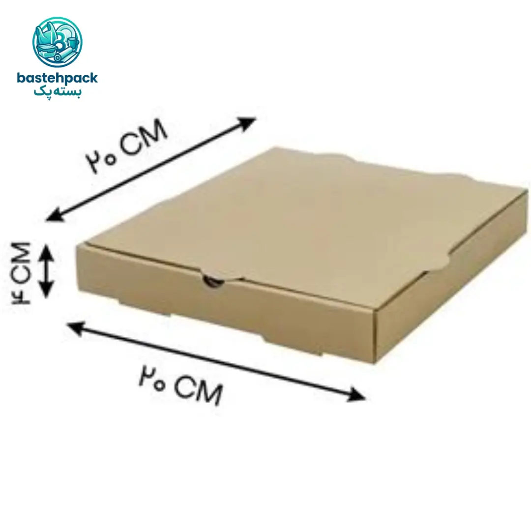 جعبه پیتزا 20 سانتی‌ کرافت در پک 50 تایی