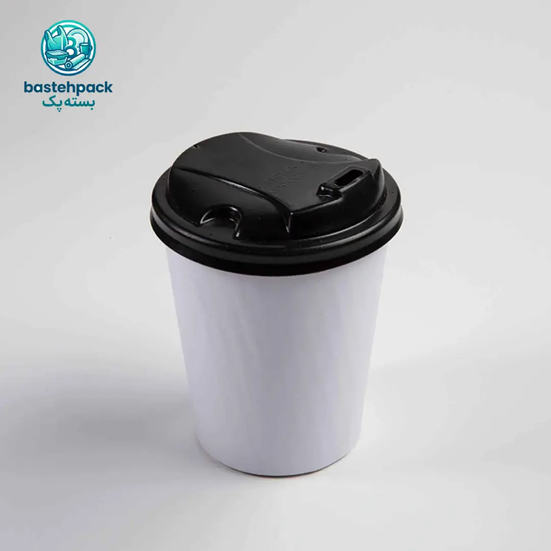 لیوان کاغذی دوجداره سفید ۳۶۰ سی سی بیرون بر