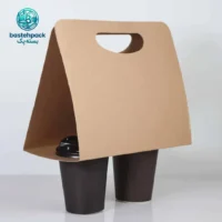 هولدر دوتایی لیوان کافه؛ انتخاب حرفه‌ای برای سرو آسان بیرون بر